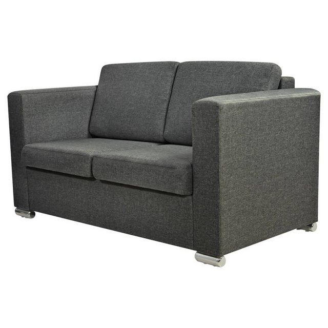 vidaXL Sofa 2-Sitzer Sofa Stoff Dunkelgrau günstig online kaufen