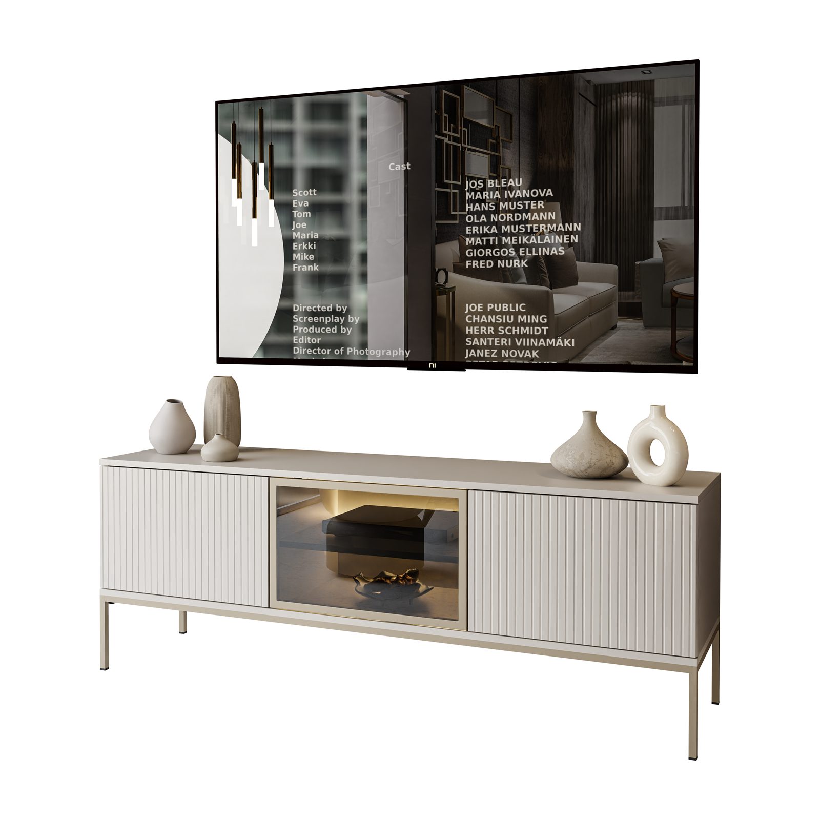 Lookway TV-Schrank ECLIPSE 154 Kaschmir mit günstig online kaufen
