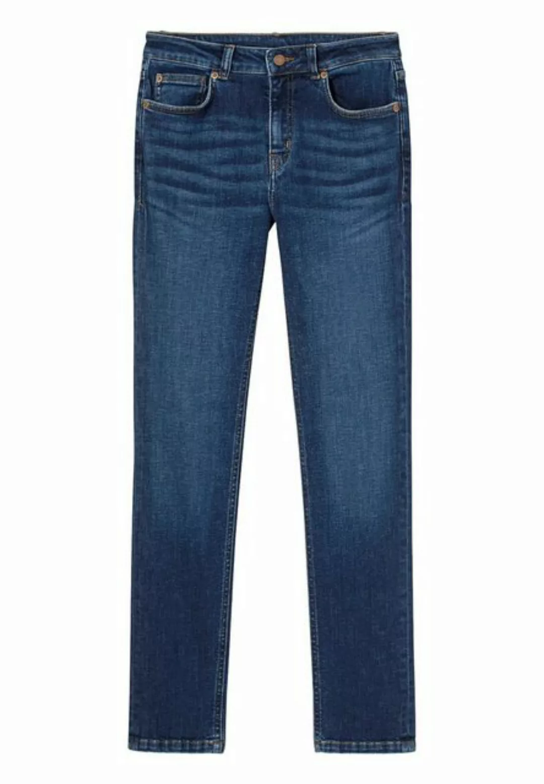 Hessnatur 5-Pocket-Jeans LEA Mid Rise Slim aus Bio-Denim (1-tlg) günstig online kaufen