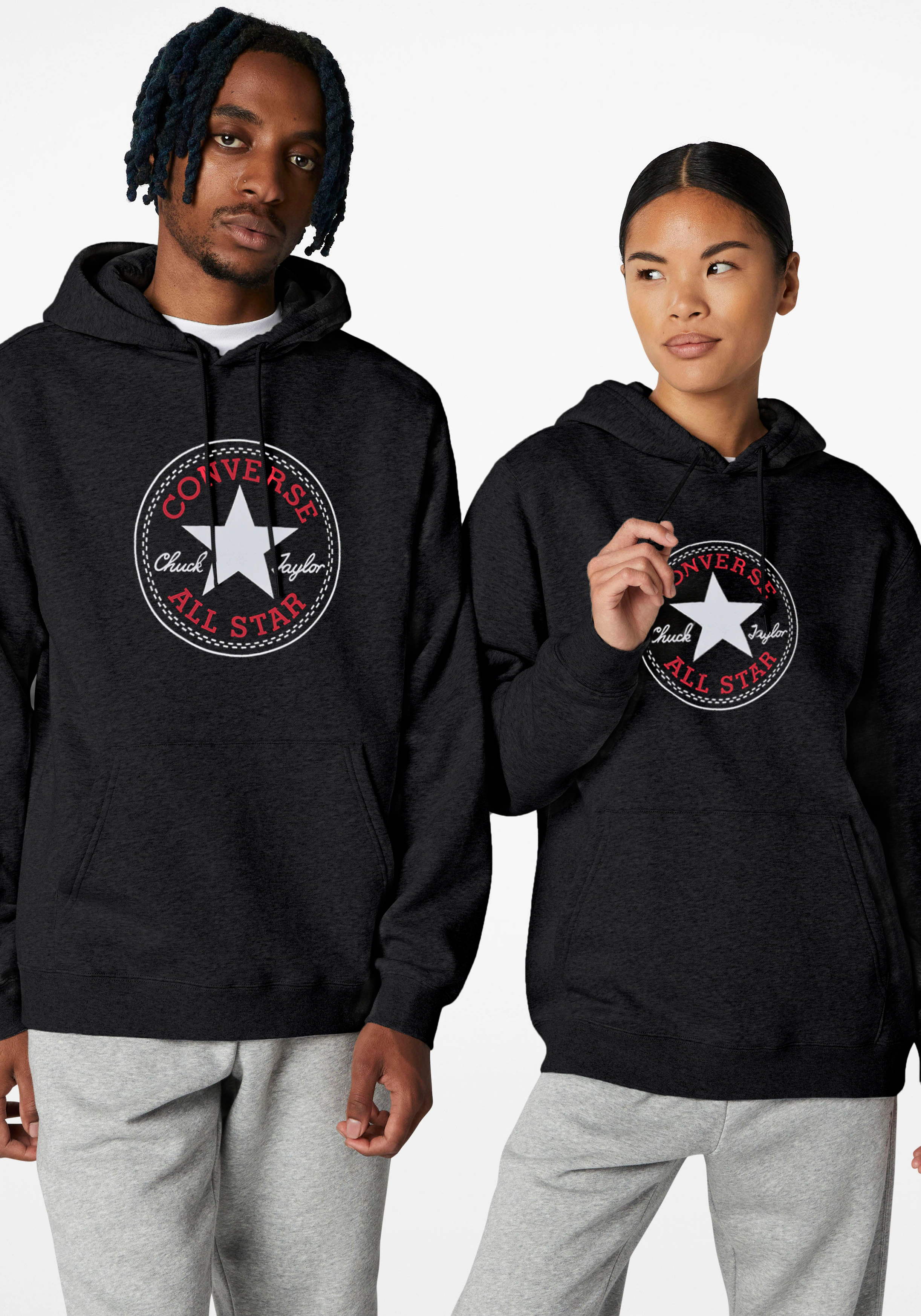 Converse Kapuzensweatshirt "STANDARD FIT CENTER FRONT LARGE CHUCK", Unisex günstig online kaufen