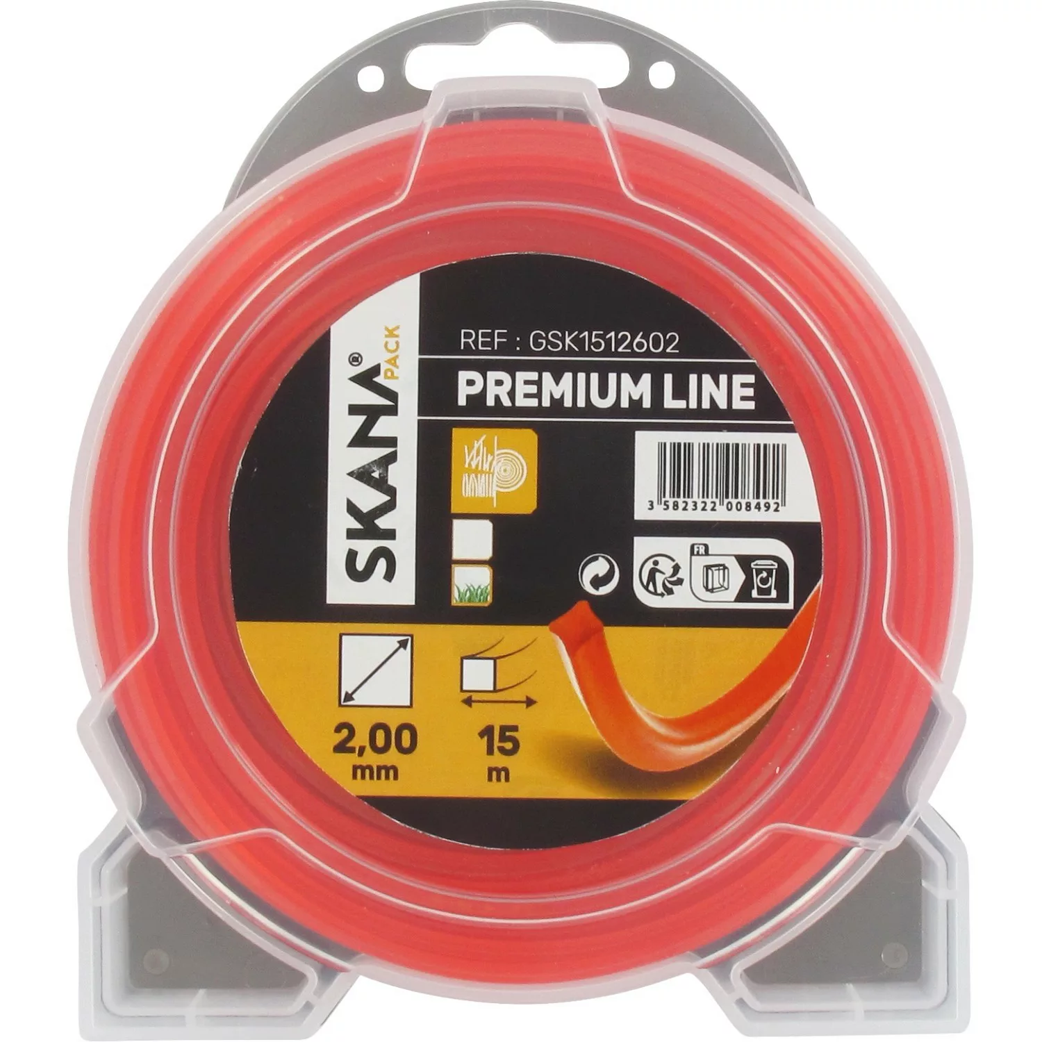 Skana Premium-Mähfaden 4-Kant Ø 2 mm x 15 m günstig online kaufen