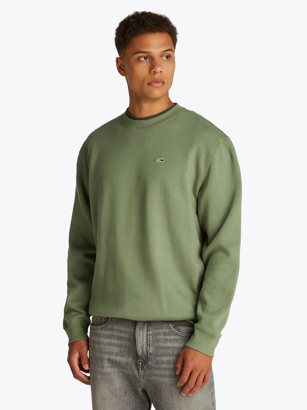 Tommy Jeans Sweatshirt "TJM REG S FLAG CREW", mit bestickten Markenlogo auf günstig online kaufen