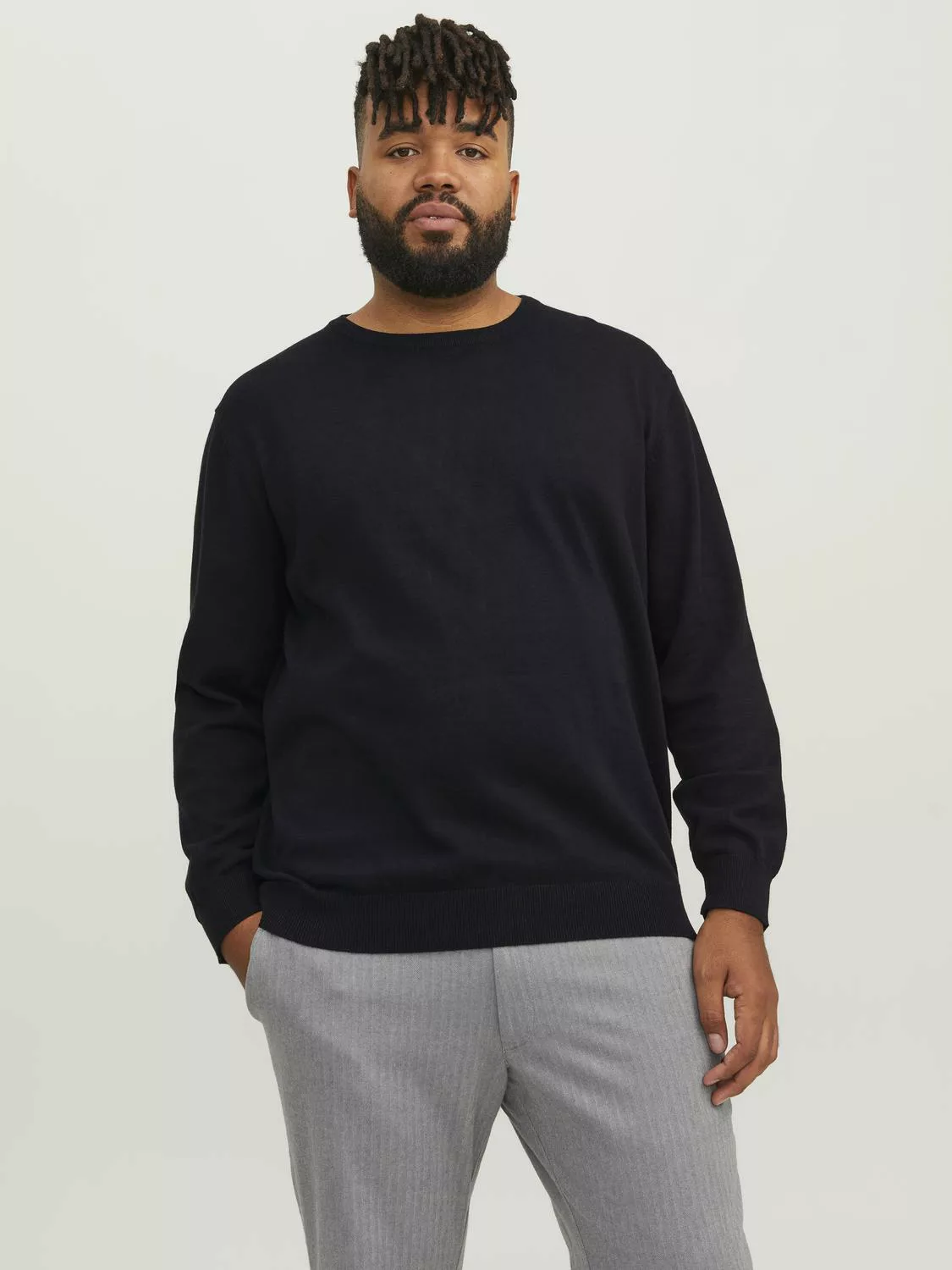 Jack & Jones PlusSize Strickpullover "JJEBASIC KNIT CREW NECK NOOS PLS" günstig online kaufen