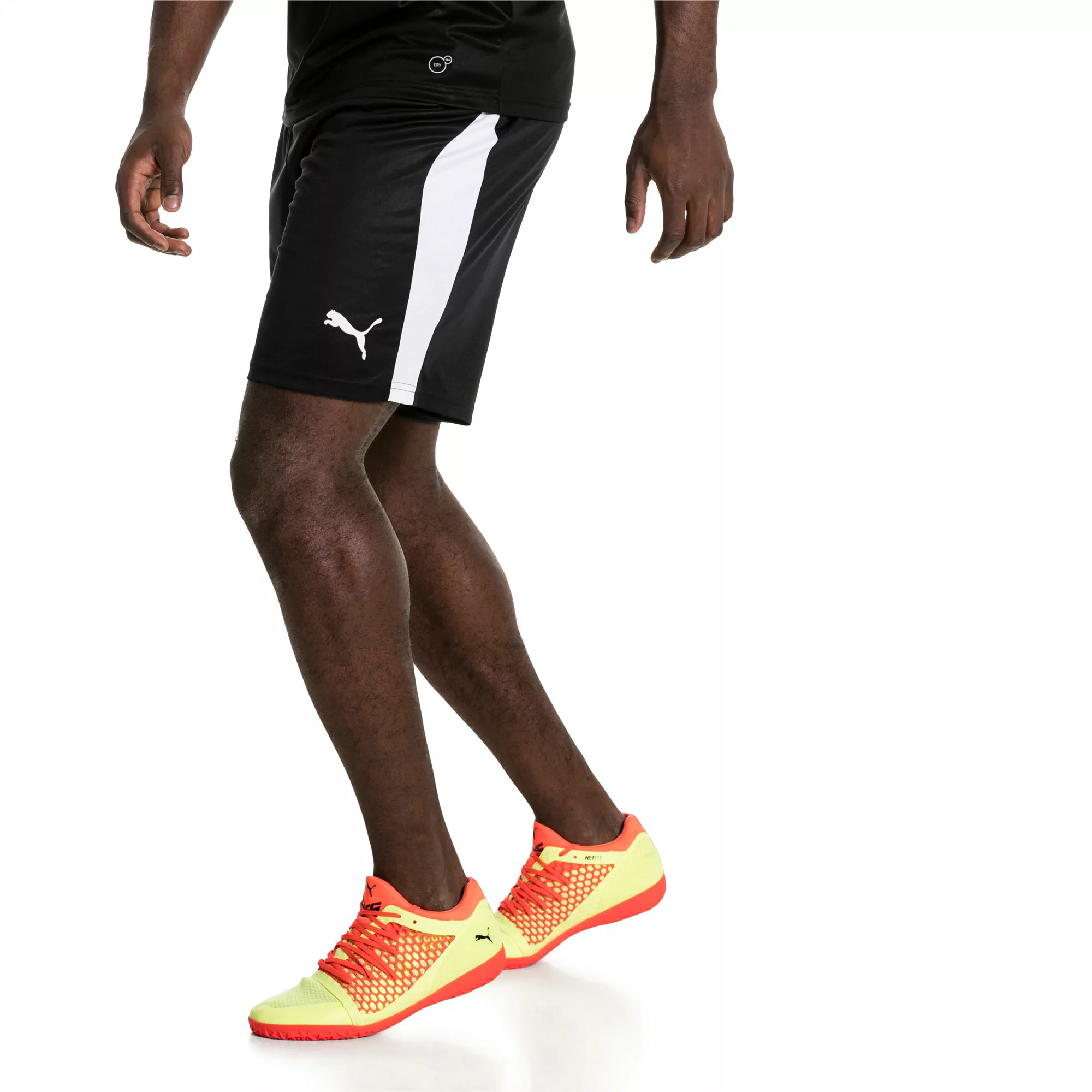 PUMA Fußball Herren LIGA Shorts | Mit Aucun | Schwarz/Weiß | Größe: XL günstig online kaufen