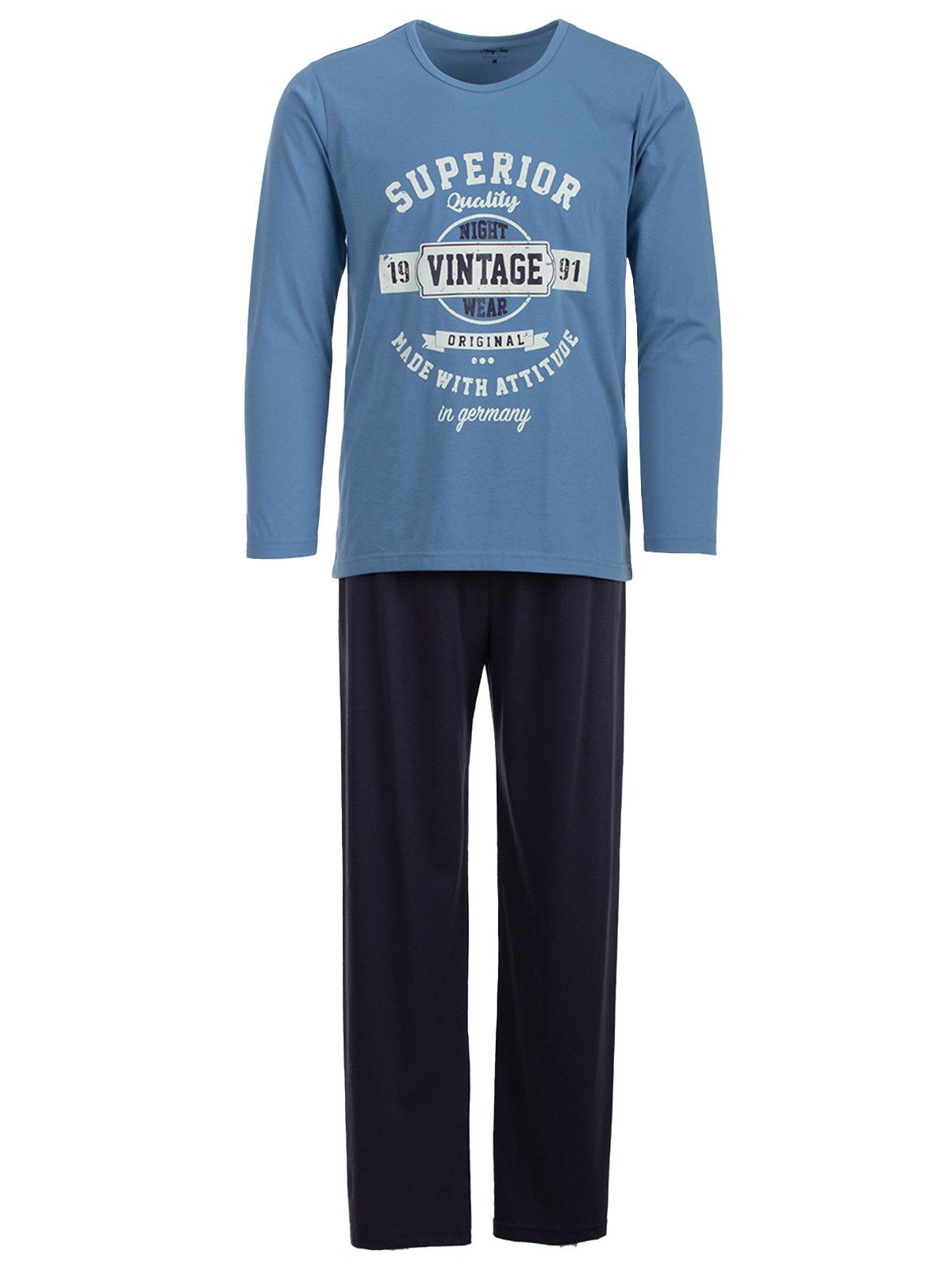 Henry Terre Schlafanzug Pyjama Set Langarm günstig online kaufen