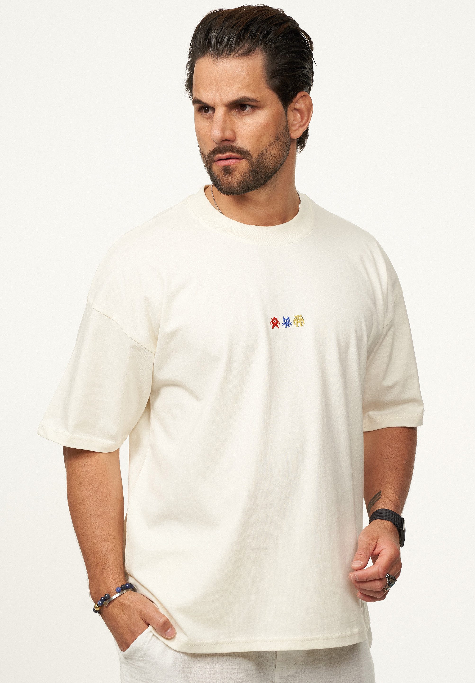 SOULSTAR T-Shirt mit Stickerei Herren Oversize-Fit günstig online kaufen