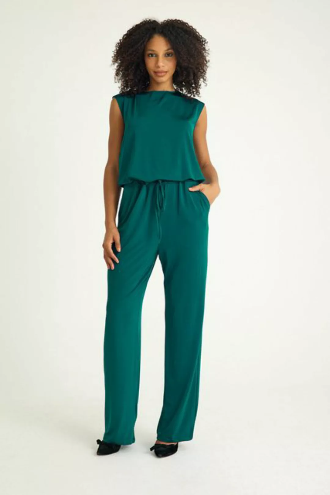 fashionshowcase Overall Eleganter Damen Jumpsuit aus Stretch-Jersey Einteil günstig online kaufen