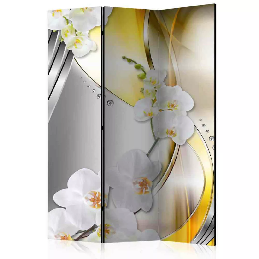 Paravent mit Orchideen Motiv 135 cm breit günstig online kaufen