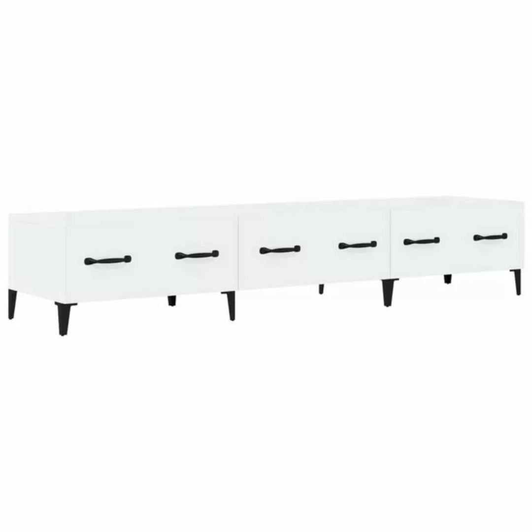 vidaXL TV-Schrank TV-Schrank Hochglanz-Weiß 150x34,5x30 cm Spanplatte Lowbo günstig online kaufen