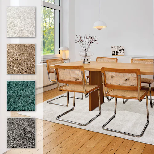 ASTRA Teppich »Sam 250«, rechteckig, 8 mm Höhe, weicher Kurzflor, Wohnzimme günstig online kaufen