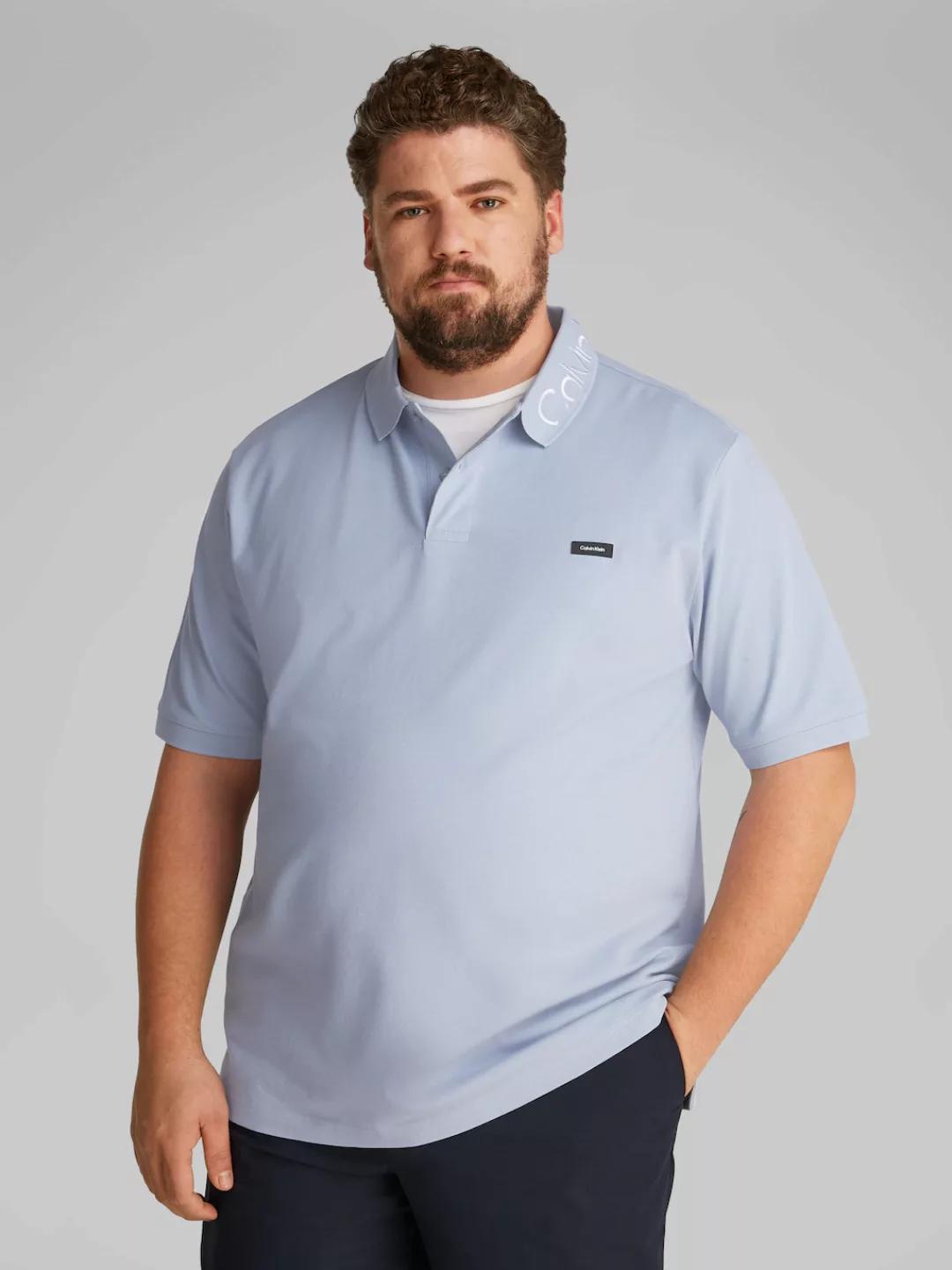 Calvin Klein Big&Tall Poloshirt "BT STRETCH PIQUE LOGO CLLR POLO", in große günstig online kaufen