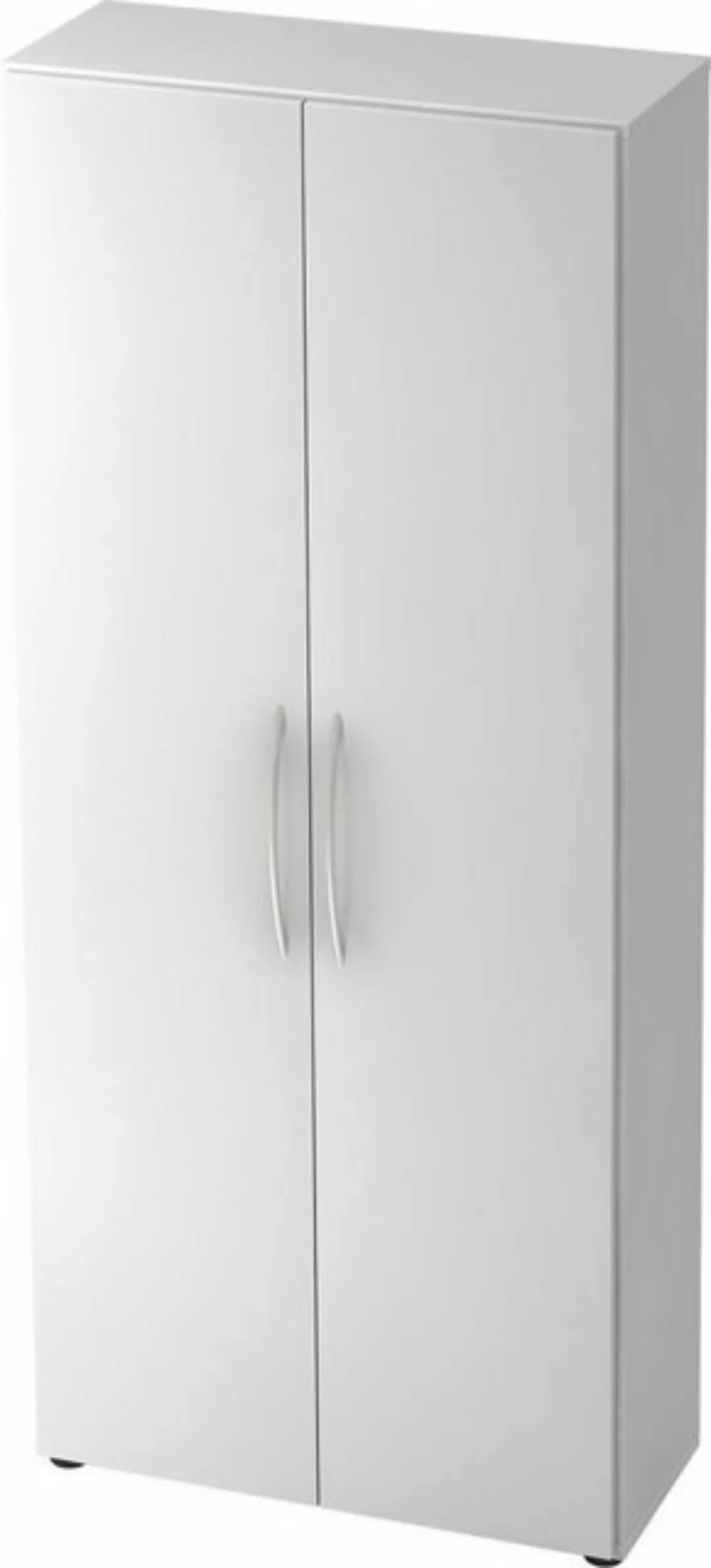 HAMMERBACHER Aktenschrank Schrank Basic 5 OH BxTxH 80x33x188cm Griff BM Wei günstig online kaufen