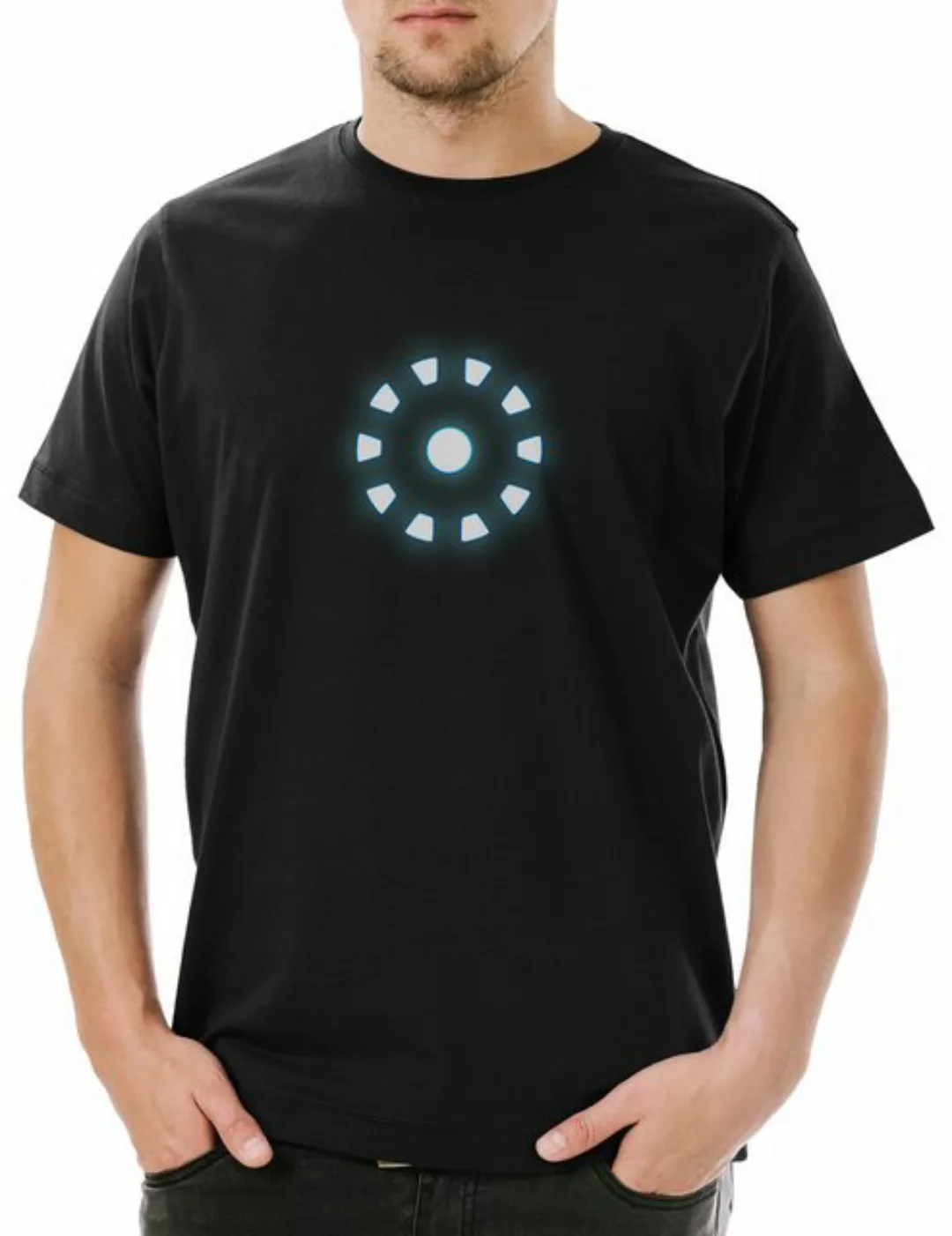 Urban Backwoods Print-Shirt Arc Reactor I Herren T-Shirt Iron Avengers Tony günstig online kaufen