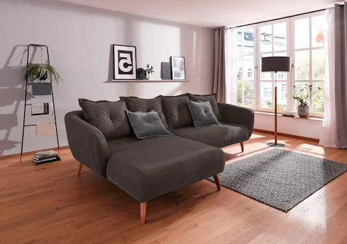 Home affaire Ecksofa »Baggio formschöne Polsterecke, bequem, Breite 277cm, günstig online kaufen