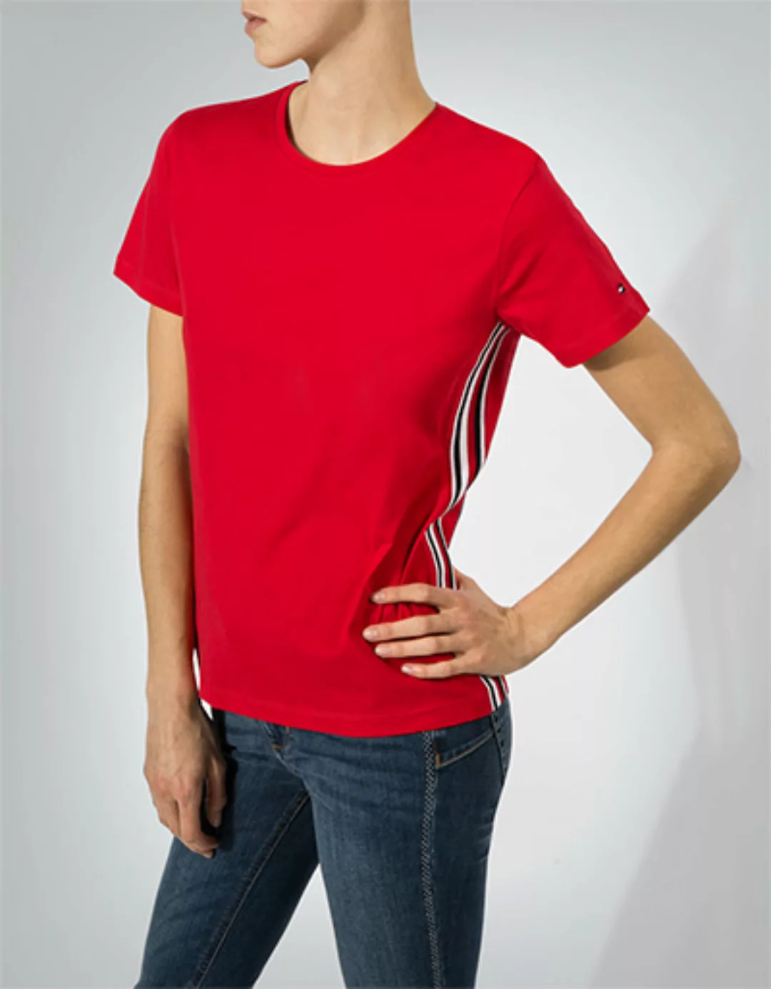 Tommy Hilfiger Damen T-Shirt WW0WW24546/634 günstig online kaufen