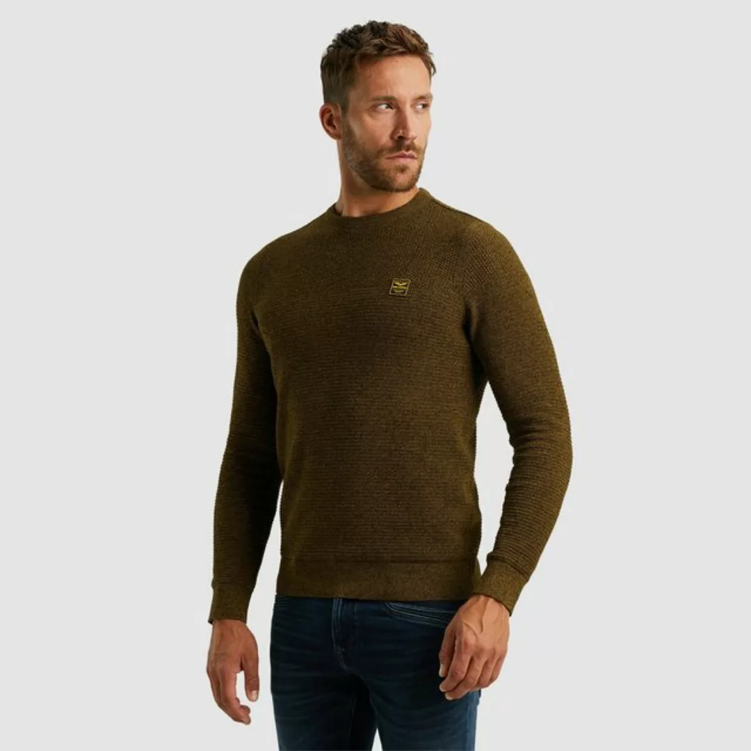 PME LEGEND Strickpullover - R-neck Cotton Mouline Pullover - Strickpullover günstig online kaufen