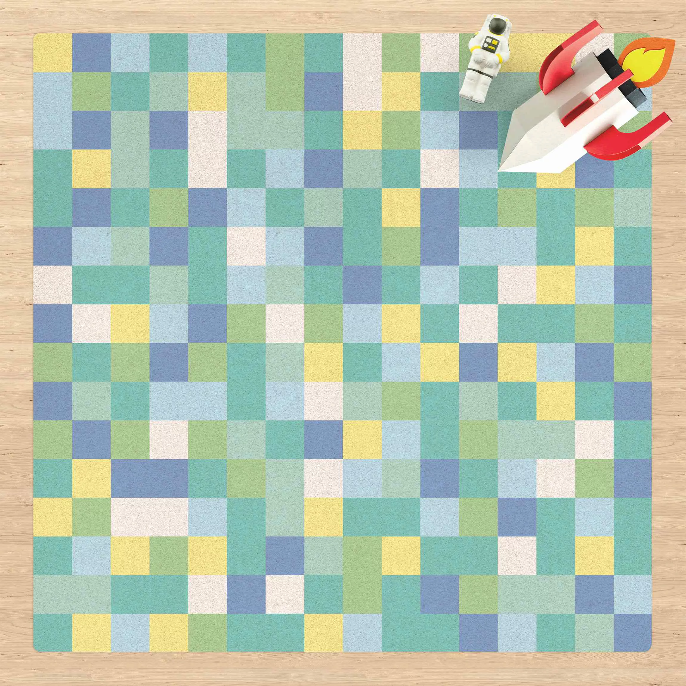 Kork-Teppich Buntes Mosaik Spielwiese günstig online kaufen