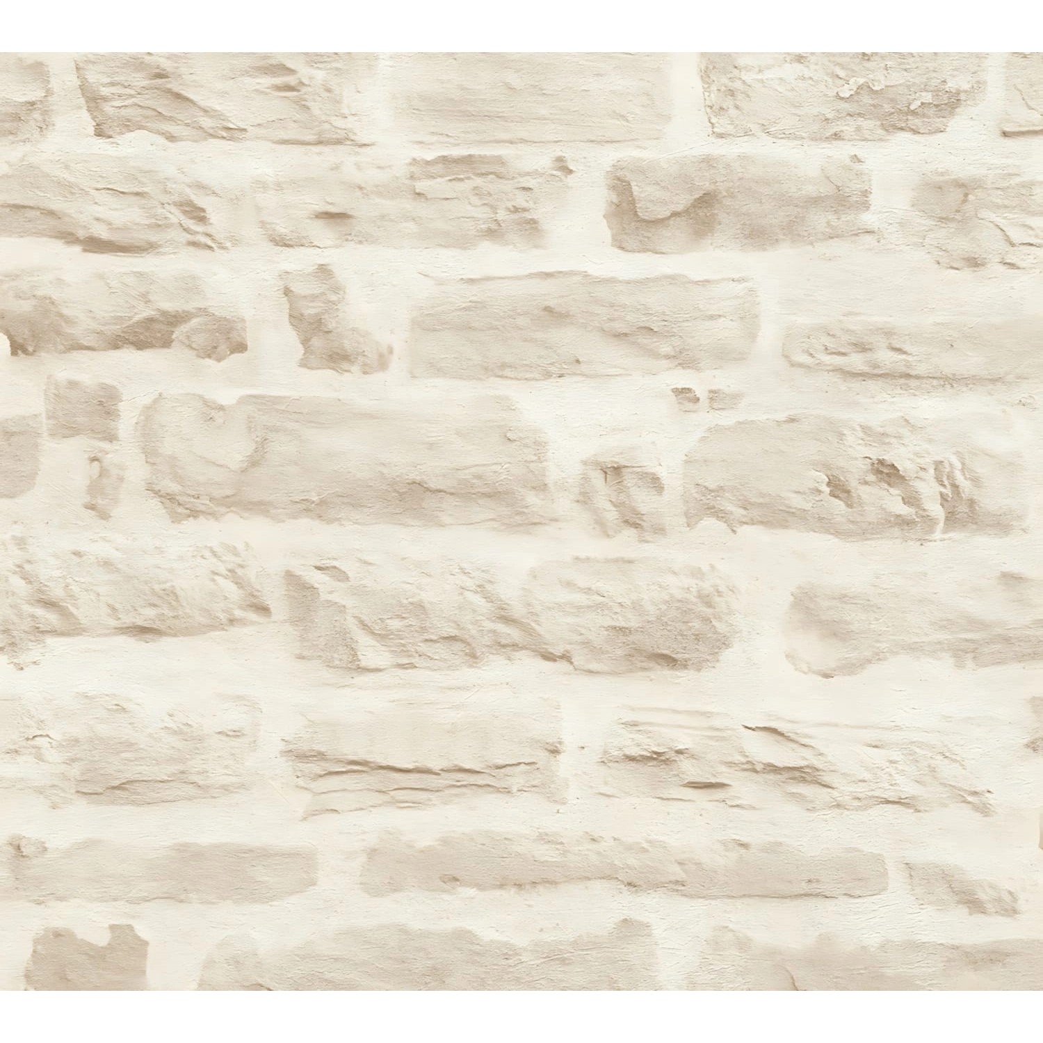 PROFHOME 355803-GU Stein Kacheln Tapete Natur Matt Beige Creme 0,53 m x 10, günstig online kaufen
