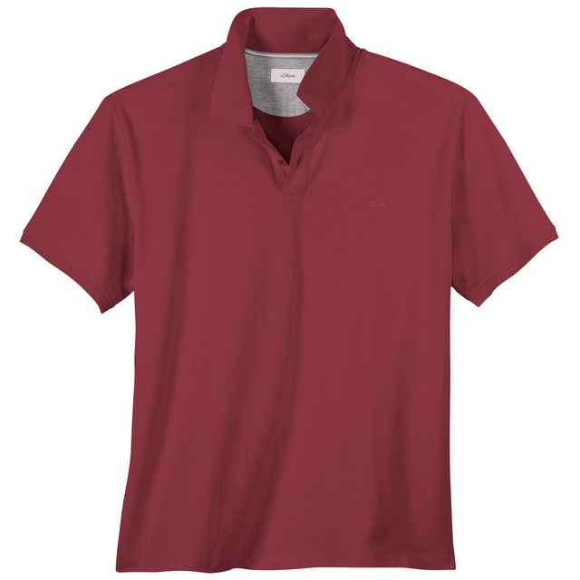 s.Oliver Poloshirt Große Größen Herren Basic Stretch-Poloshirt rot s.Oliver günstig online kaufen