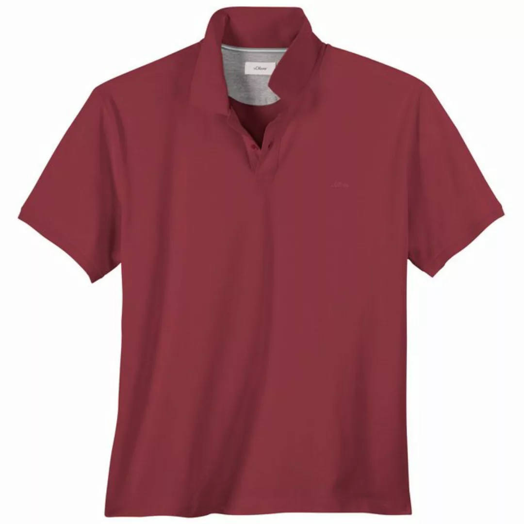 s.Oliver Poloshirt s.Oliver Übergrößen Basic Stretch-Poloshirt rot günstig online kaufen