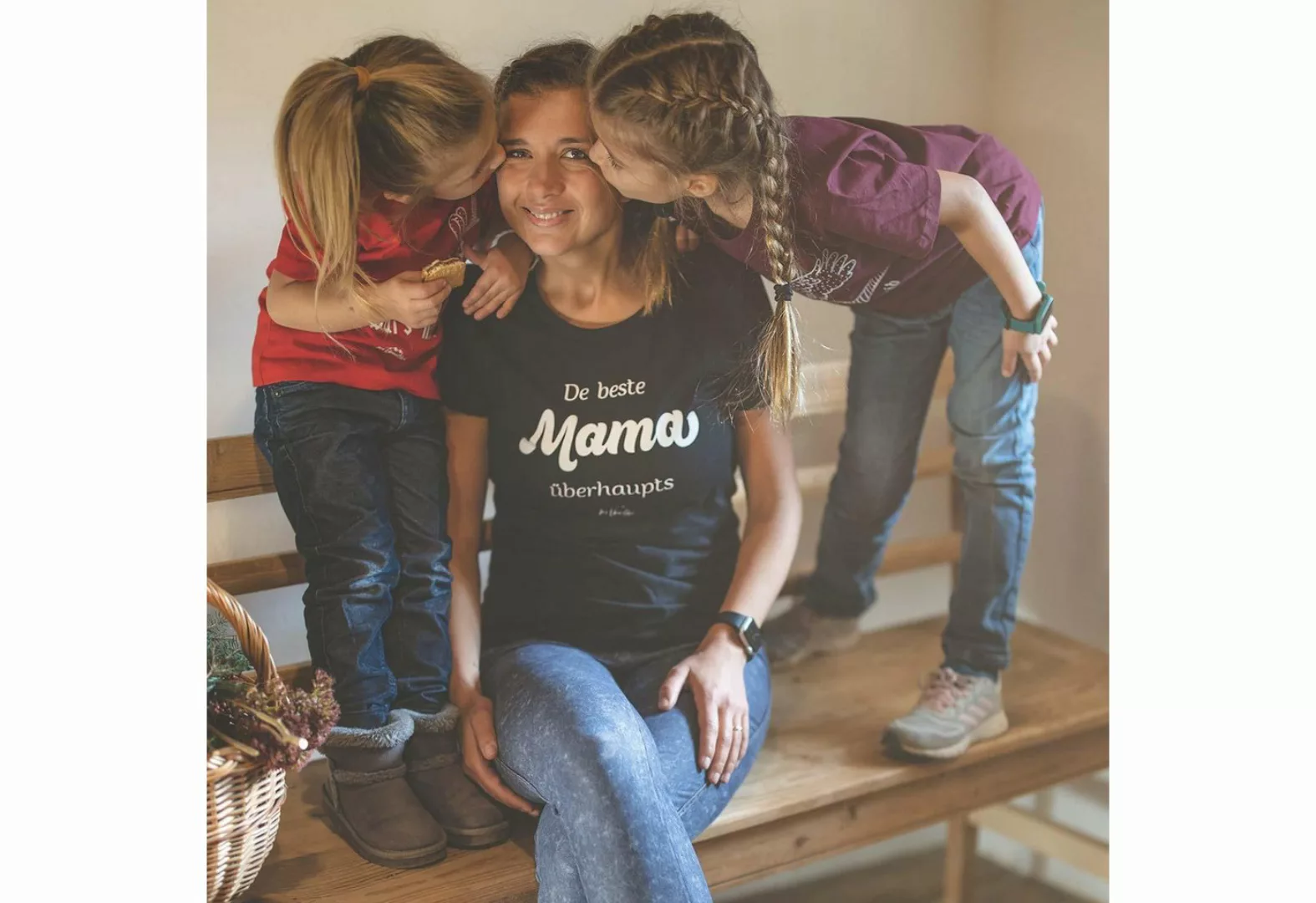 Bavariashop T-Shirt Damen T-Shirt "De beste Mama übahaupts günstig online kaufen