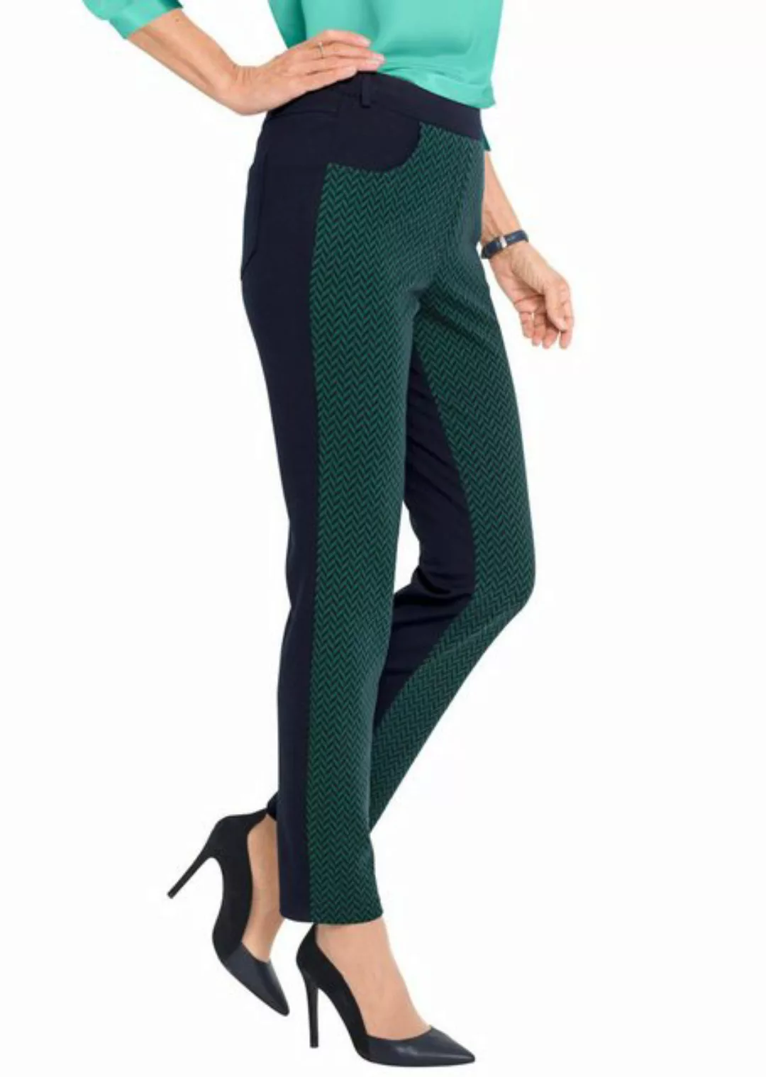 GOLDNER 7/8-Caprijeans Formstabile Jerseyhose in trendigem Materialmix günstig online kaufen