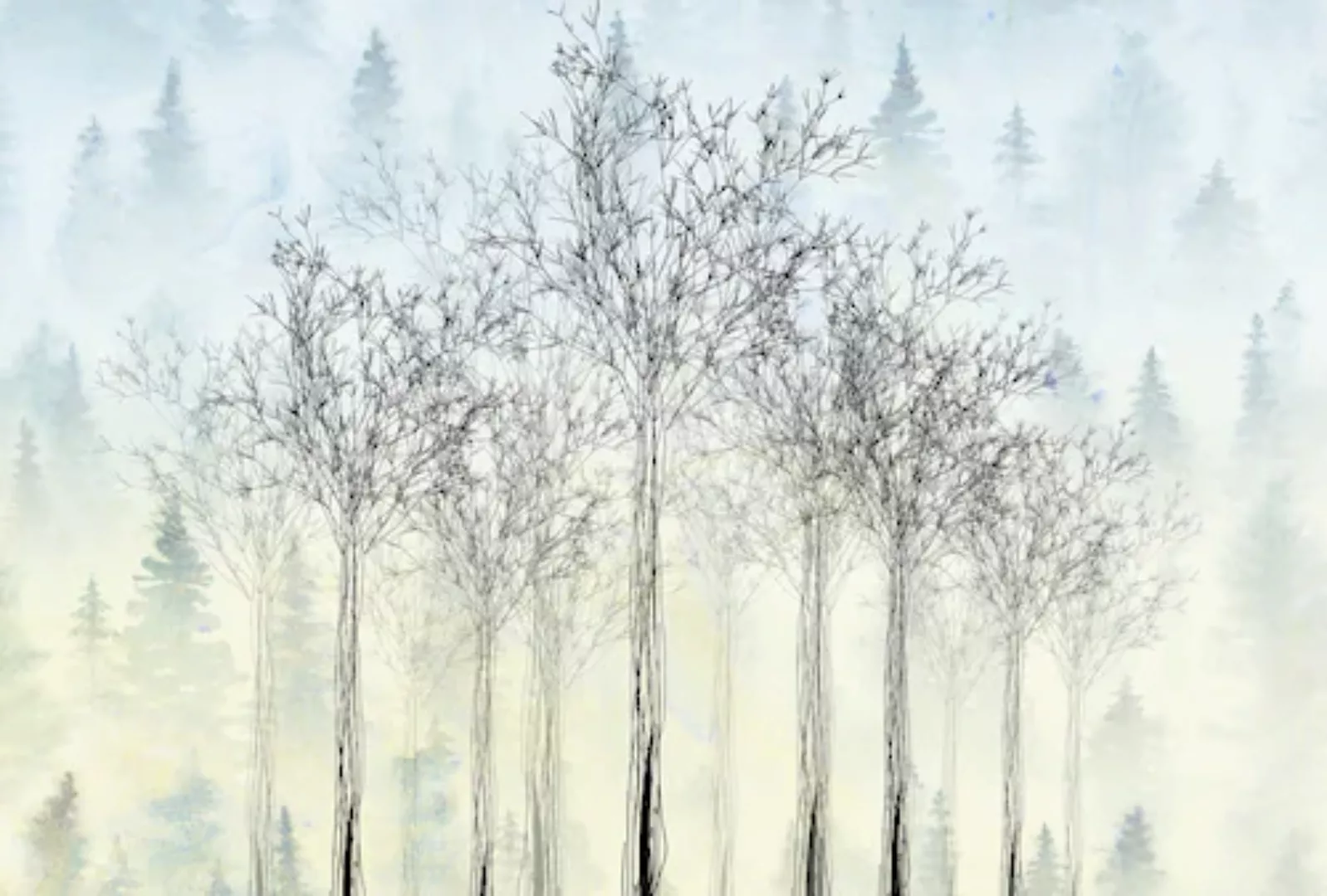 Architects Paper Fototapete »Atelier 47 Trees Artwork 2«, Wald, Vlies, Wand günstig online kaufen