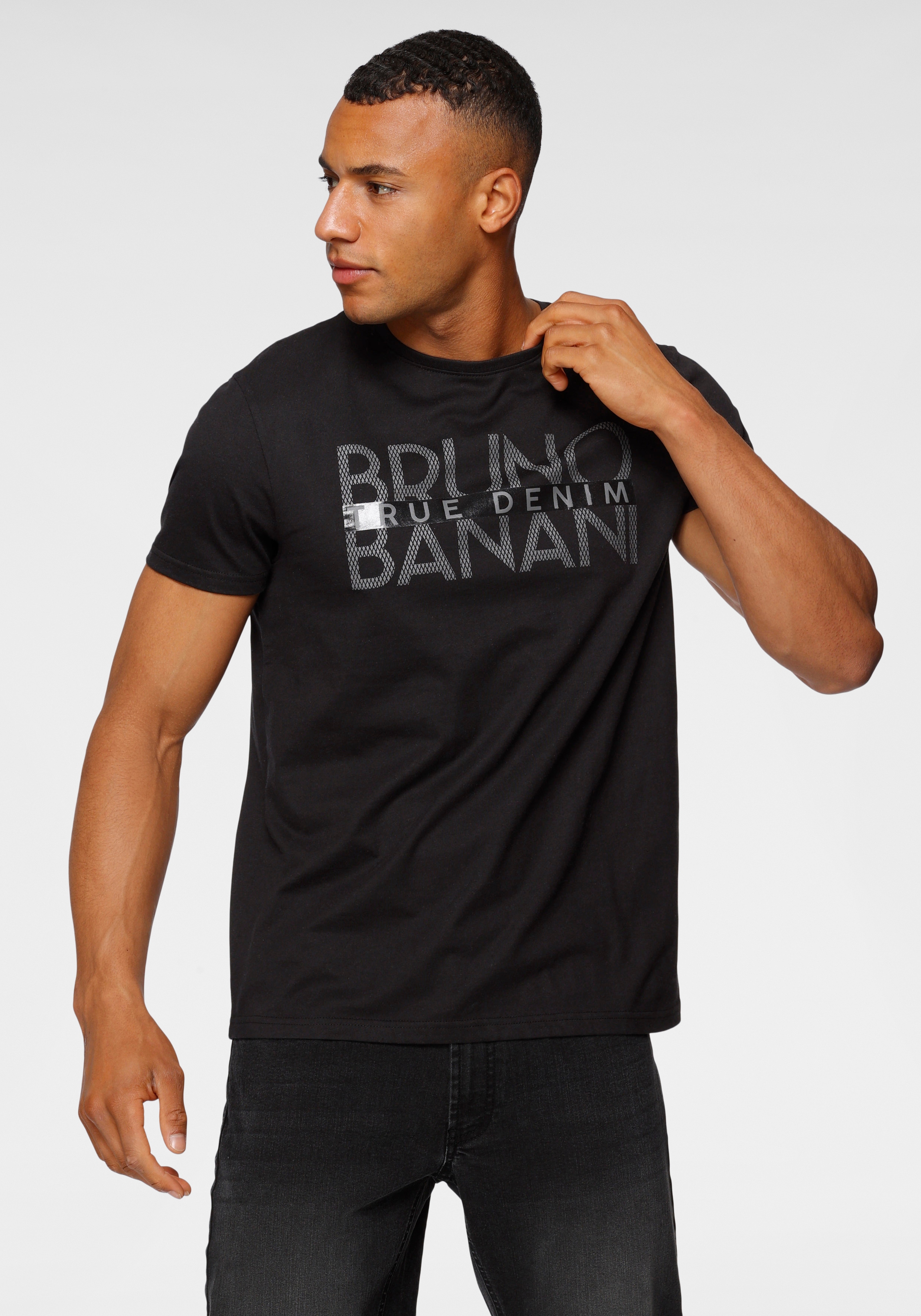 Bruno Banani T-Shirt, mit glänzendem Print günstig online kaufen