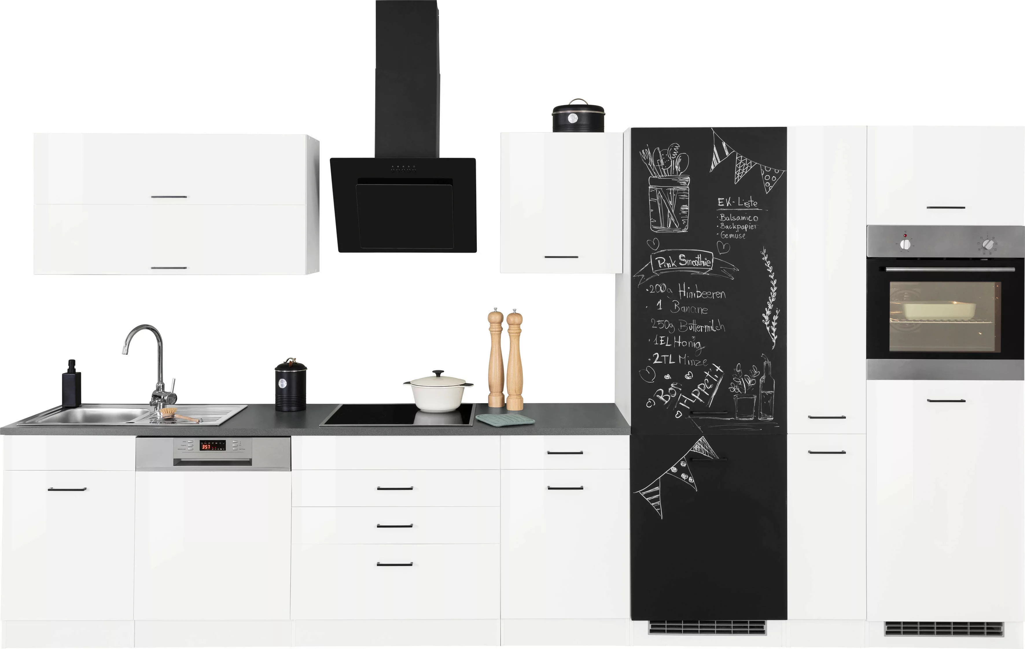 HELD MÖBEL Küchenzeile "Trier", ohne E-Geräte, Breite 390 cm günstig online kaufen