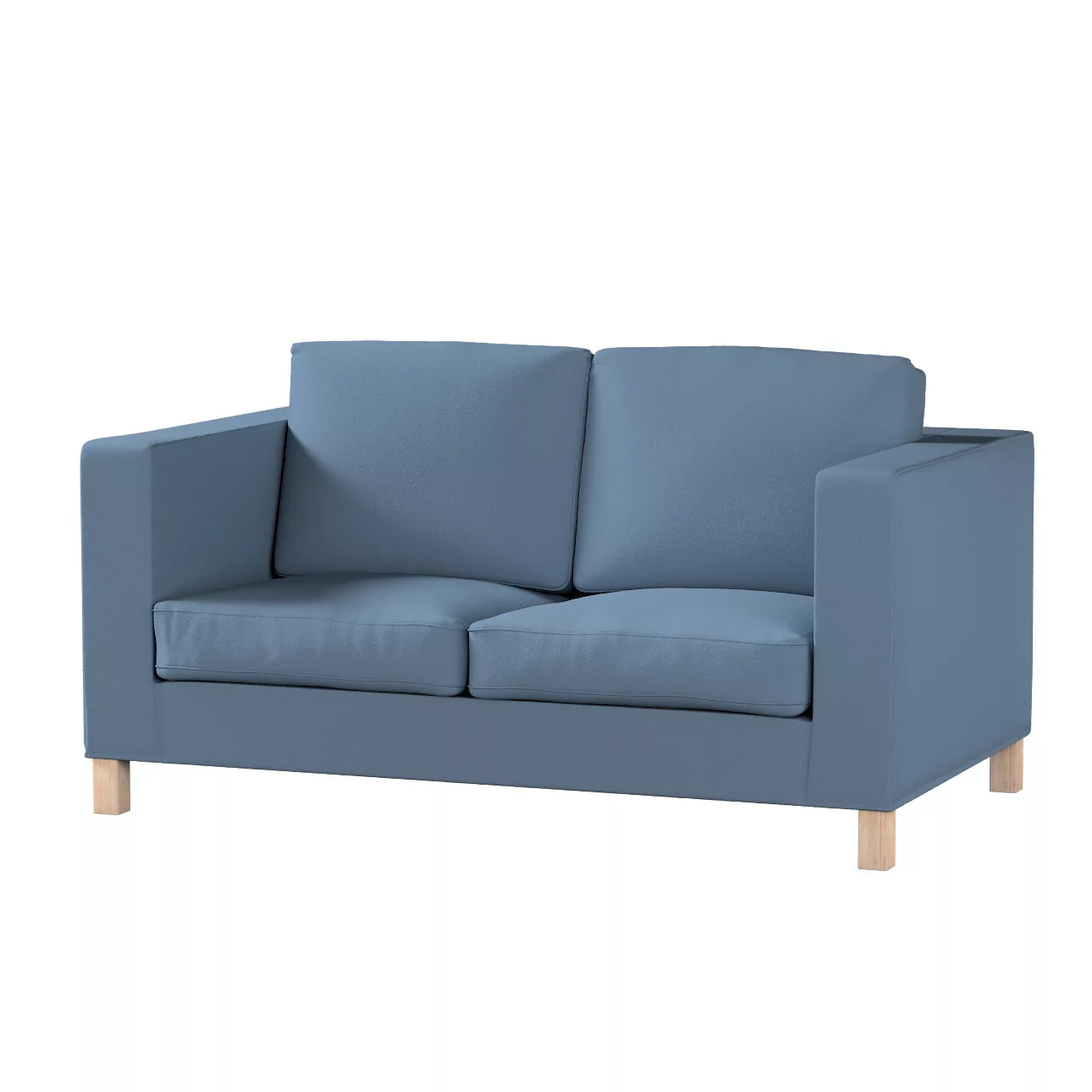 Bezug für Karlanda 2-Sitzer Sofa nicht ausklappbar, kurz, blau, 60cm x 30cm günstig online kaufen