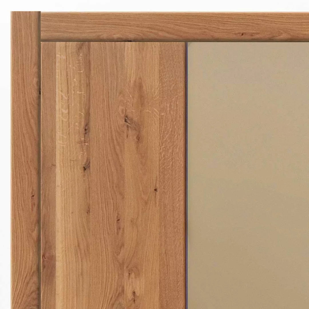 Schlafzimmerschrank Wildeiche aus Massivholz Spiegeltüren günstig online kaufen