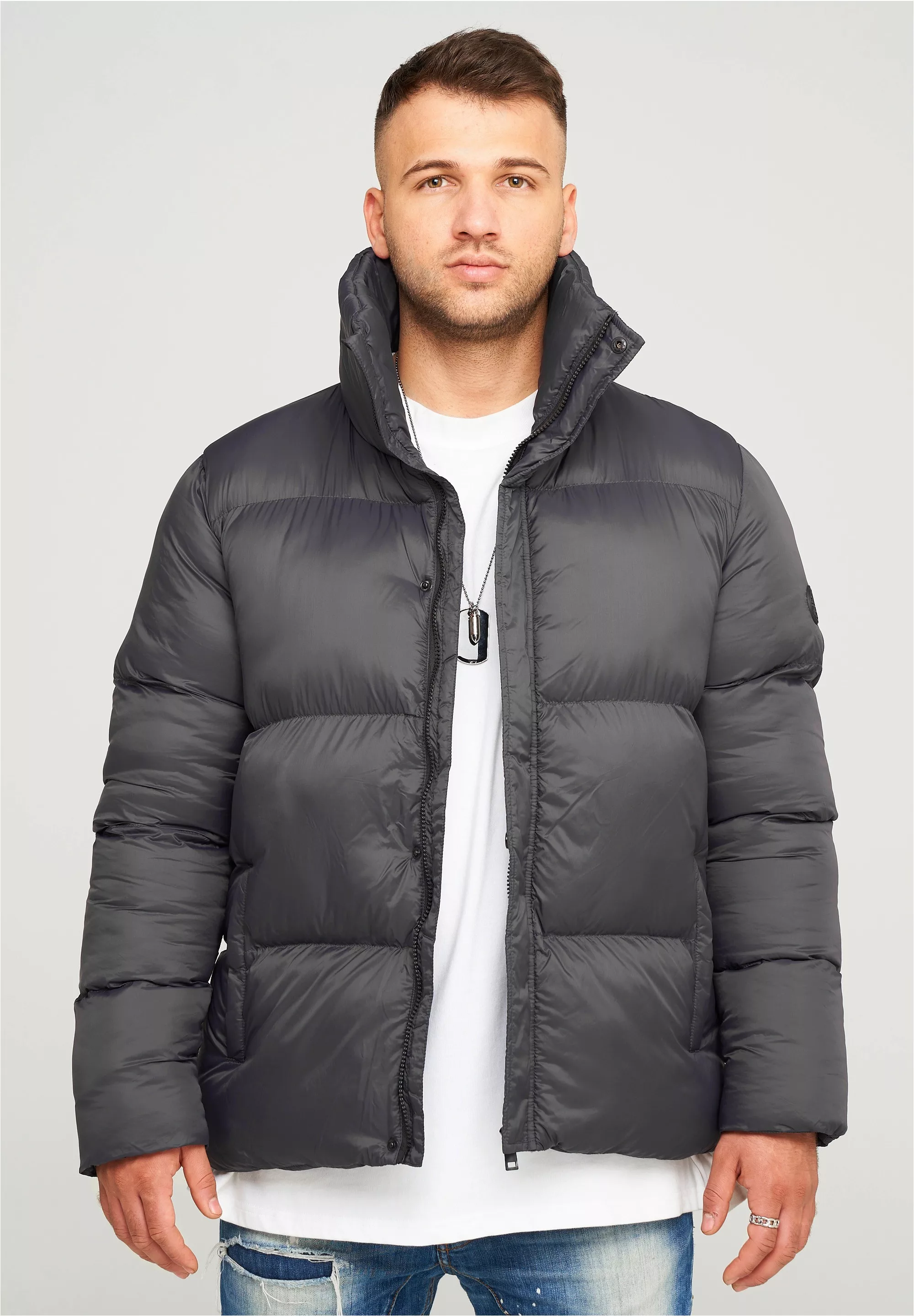 behype Steppjacke "BHJEFFREY PUFFER", mit hohem Kragen günstig online kaufen