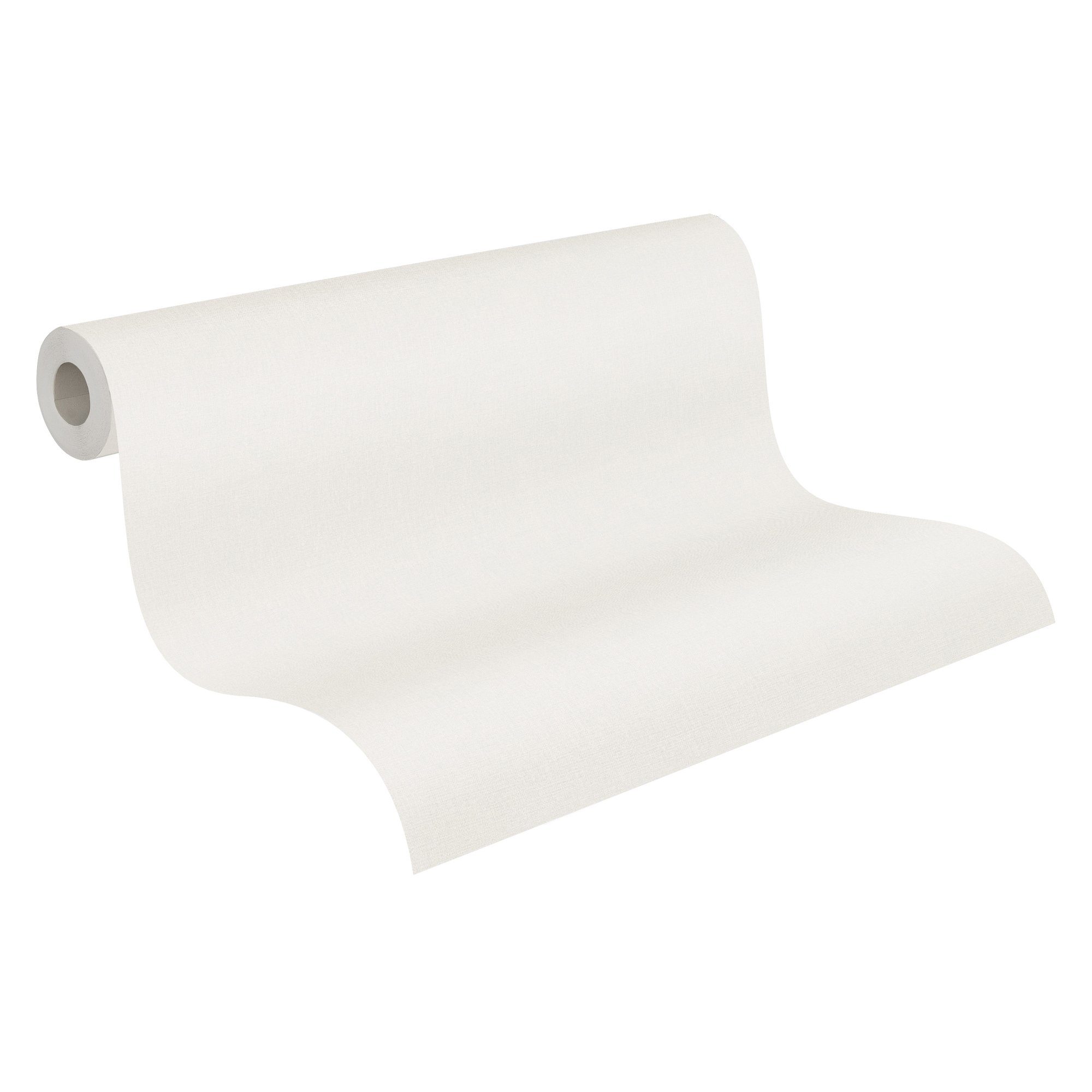 Bricoflor Vinyltapete in Creme Weiß Uni Tapete Schlicht Ideal für Küche und günstig online kaufen