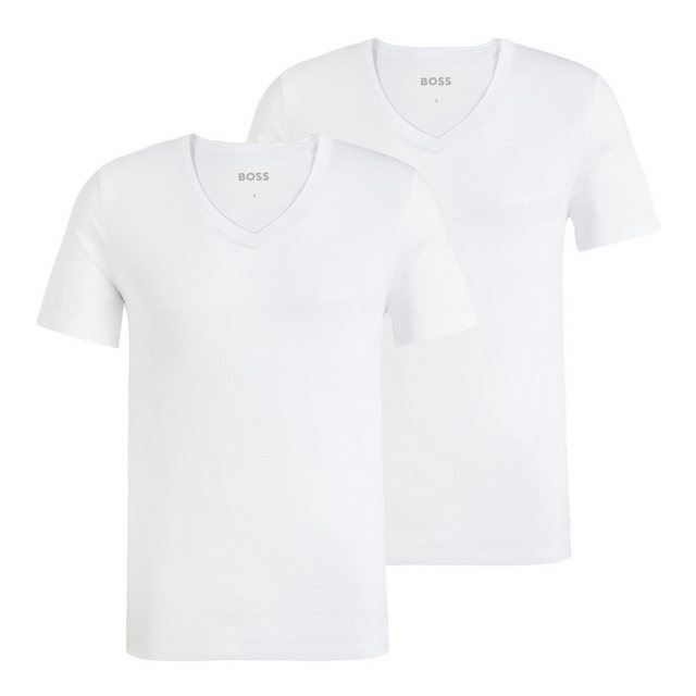 BOSS T-Shirt T-Shirt 2P ComfortS mit gesticktem Ton-in-Ton Logo günstig online kaufen