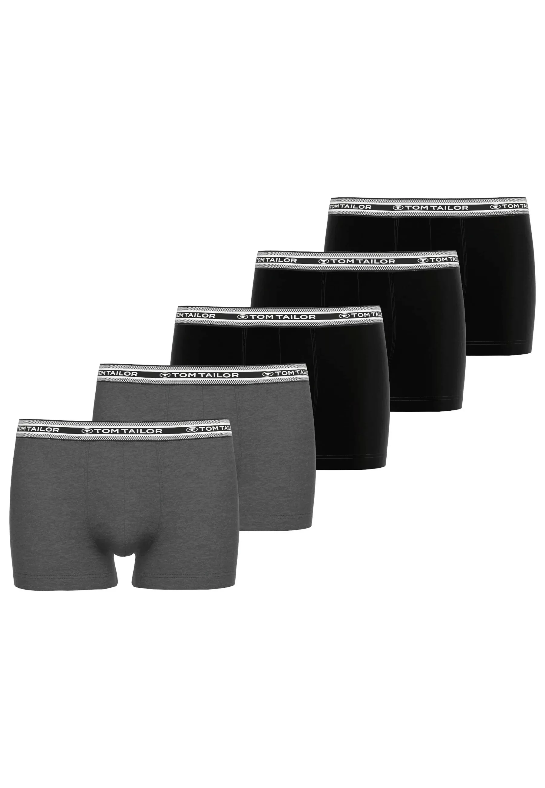 TOM TAILOR Boxershorts, (5 St.), mit schönem Logobund günstig online kaufen