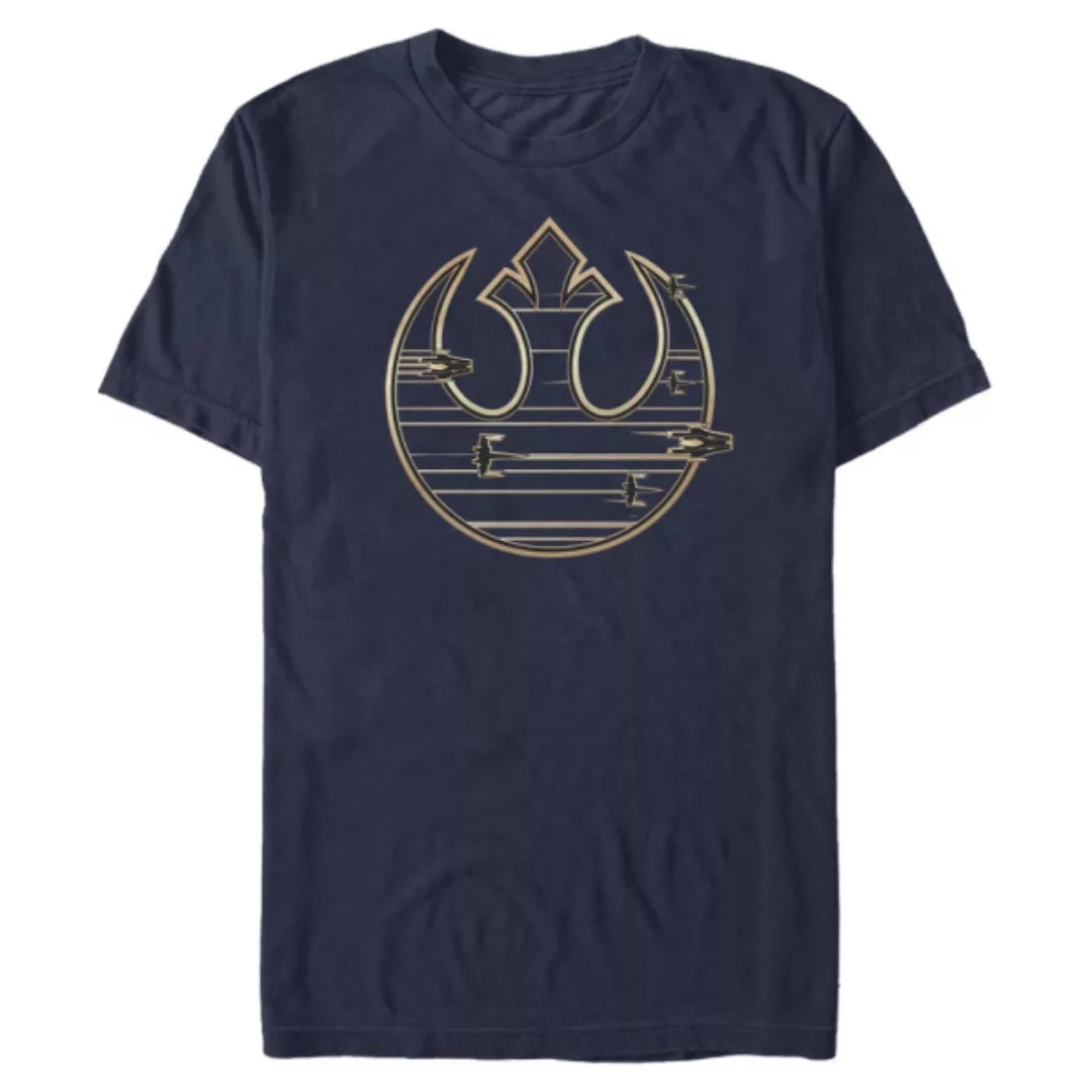 Star Wars - Die letzten Jedi - Logo Gold Rebel - Männer T-Shirt günstig online kaufen