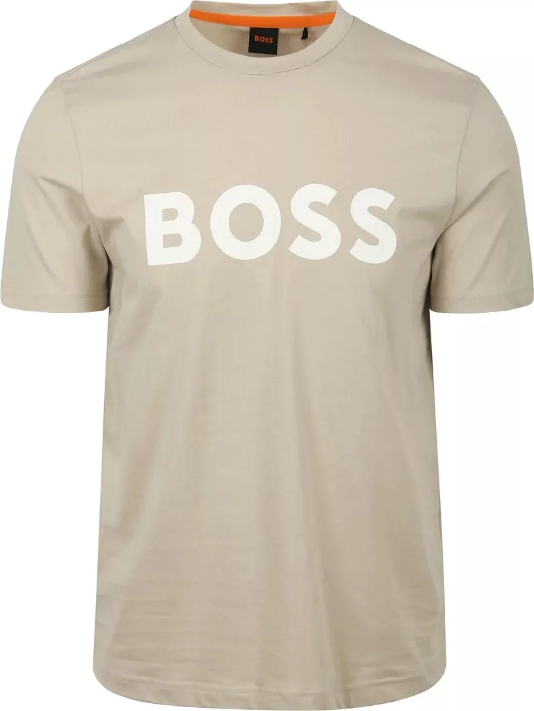 BOSS T-shirt Thinking Beige - Größe XL günstig online kaufen