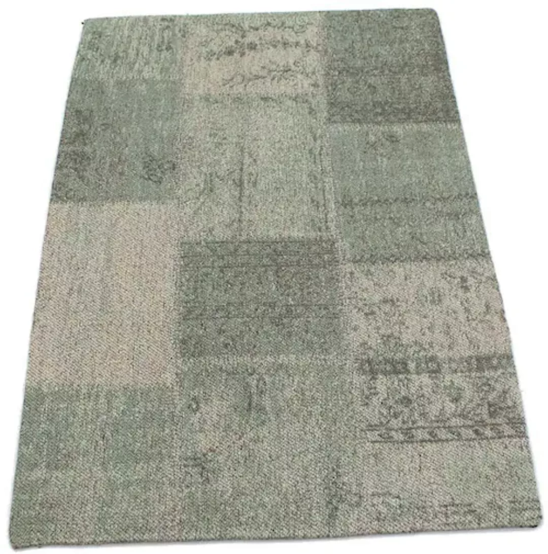 morgenland Wollteppich »Vintage Teppich handgetuftet mehrfarbig«, rechtecki günstig online kaufen
