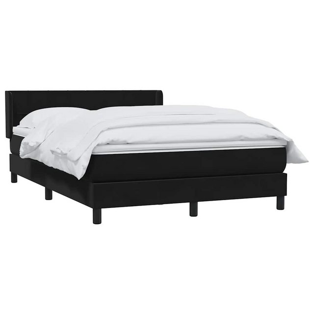 vidaXL Bett Boxspringbett mit Matratze Schwarz 160x210 cm Samt günstig online kaufen