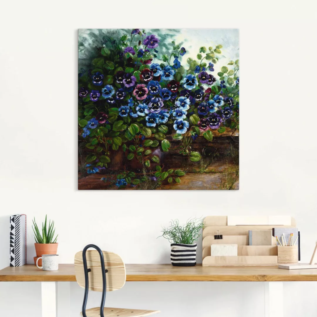 Artland Wandbild »Stiefmütterchen II«, Blumen, (1 St.), als Leinwandbild, W günstig online kaufen
