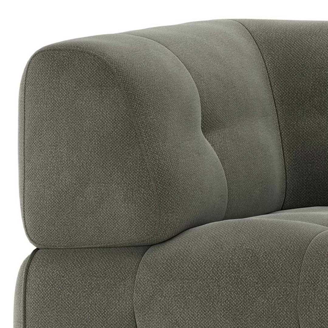 Webstoff Modulsofa Blassgrün in modernem Design 122 cm breit günstig online kaufen