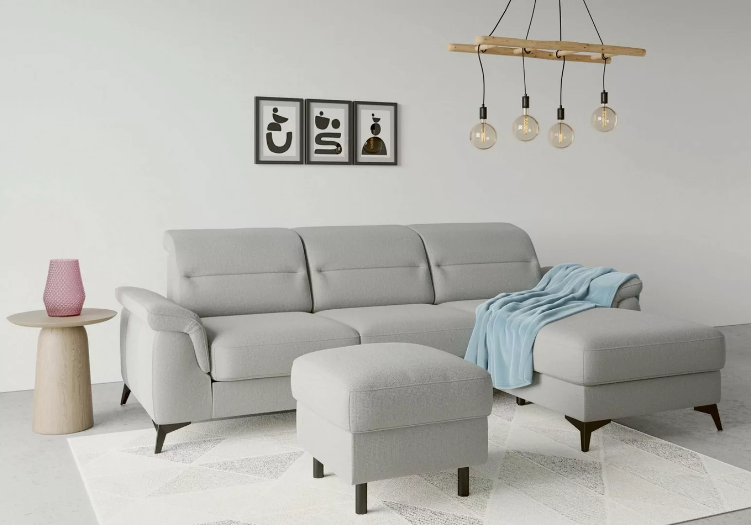 sit&more Ecksofa Sinatra L-Form, mit Recamiere, optional mit Kopfteilverste günstig online kaufen