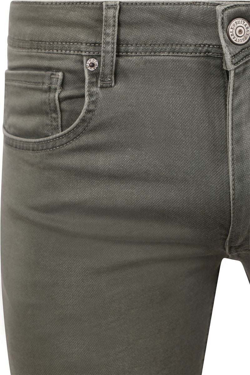 Suitable Kant Jeans Grün - Größe W 31 - L 34 günstig online kaufen