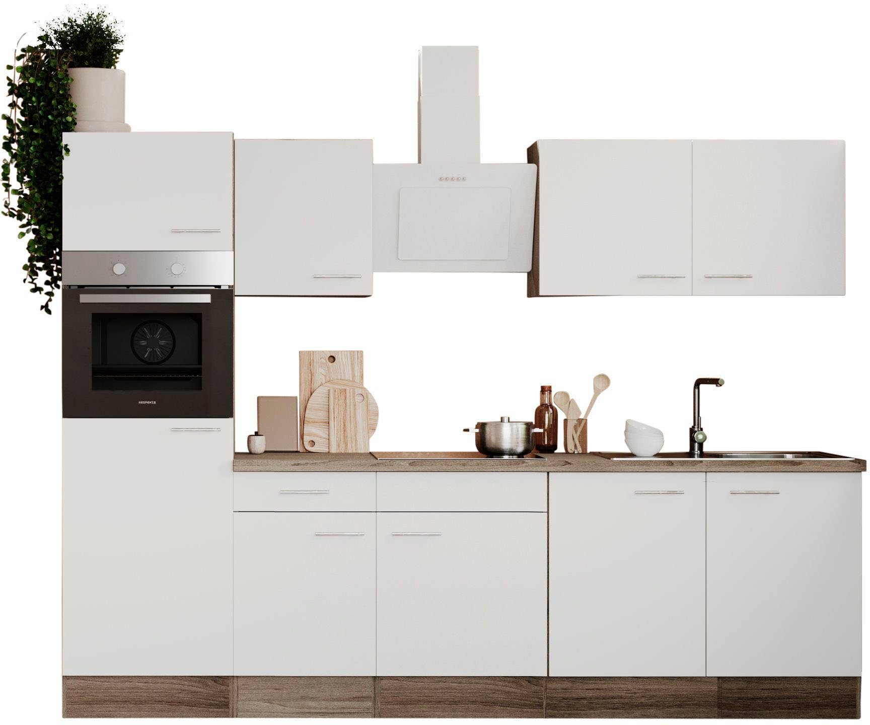 RESPEKTA Küche "Oliver", Breite 270 cm, wechselseitig aufbaubar günstig online kaufen
