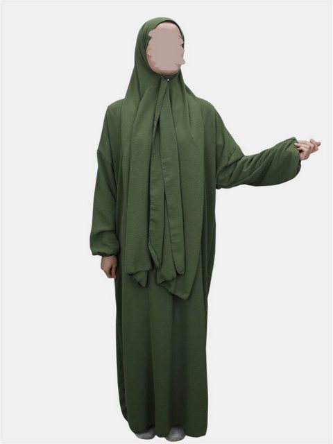 Aymasal Maxikleid Einteilige Abaya mit integriertem Hijab Gebetskleid islam günstig online kaufen