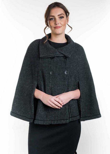 Koru Knitwear Strickcape Zweireihiger Umhang günstig online kaufen