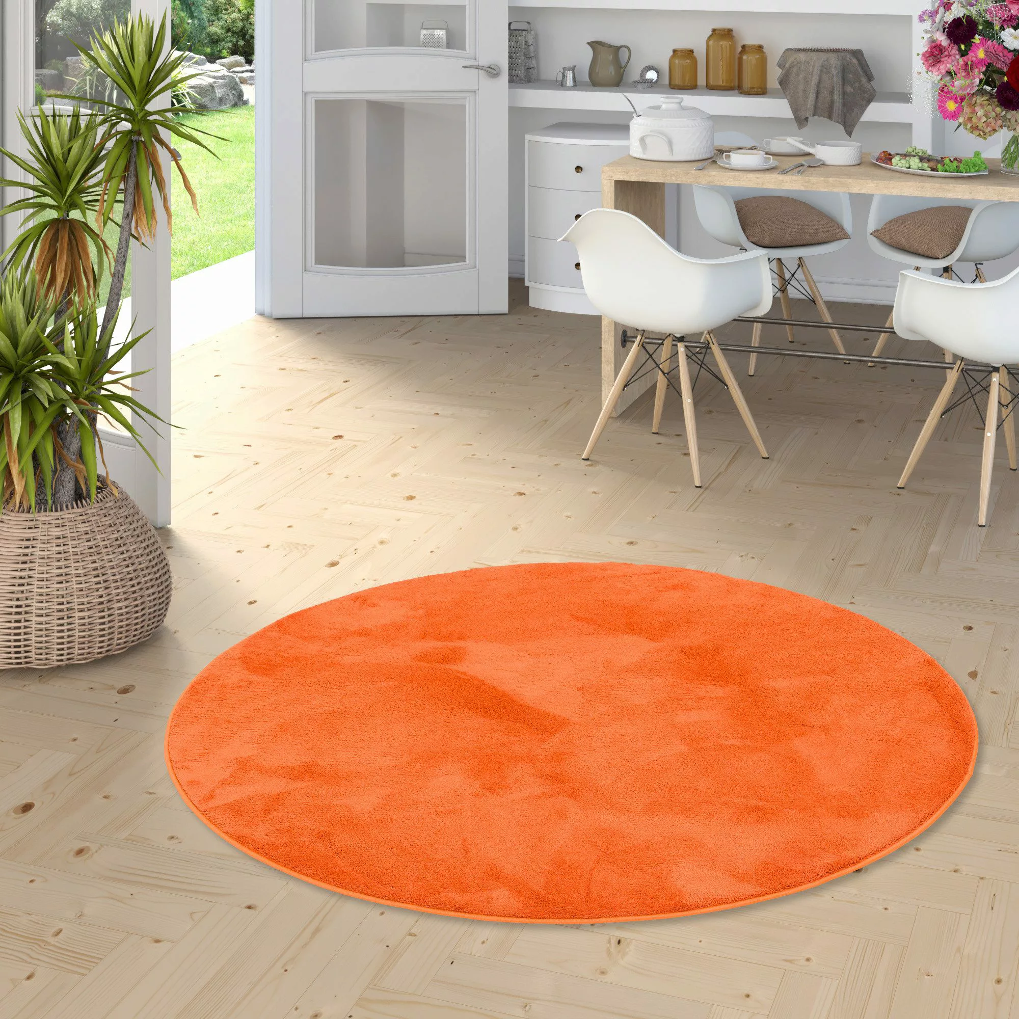Snapstyle Hochflor-Teppich, Rund, Höhe: 20 mm günstig online kaufen