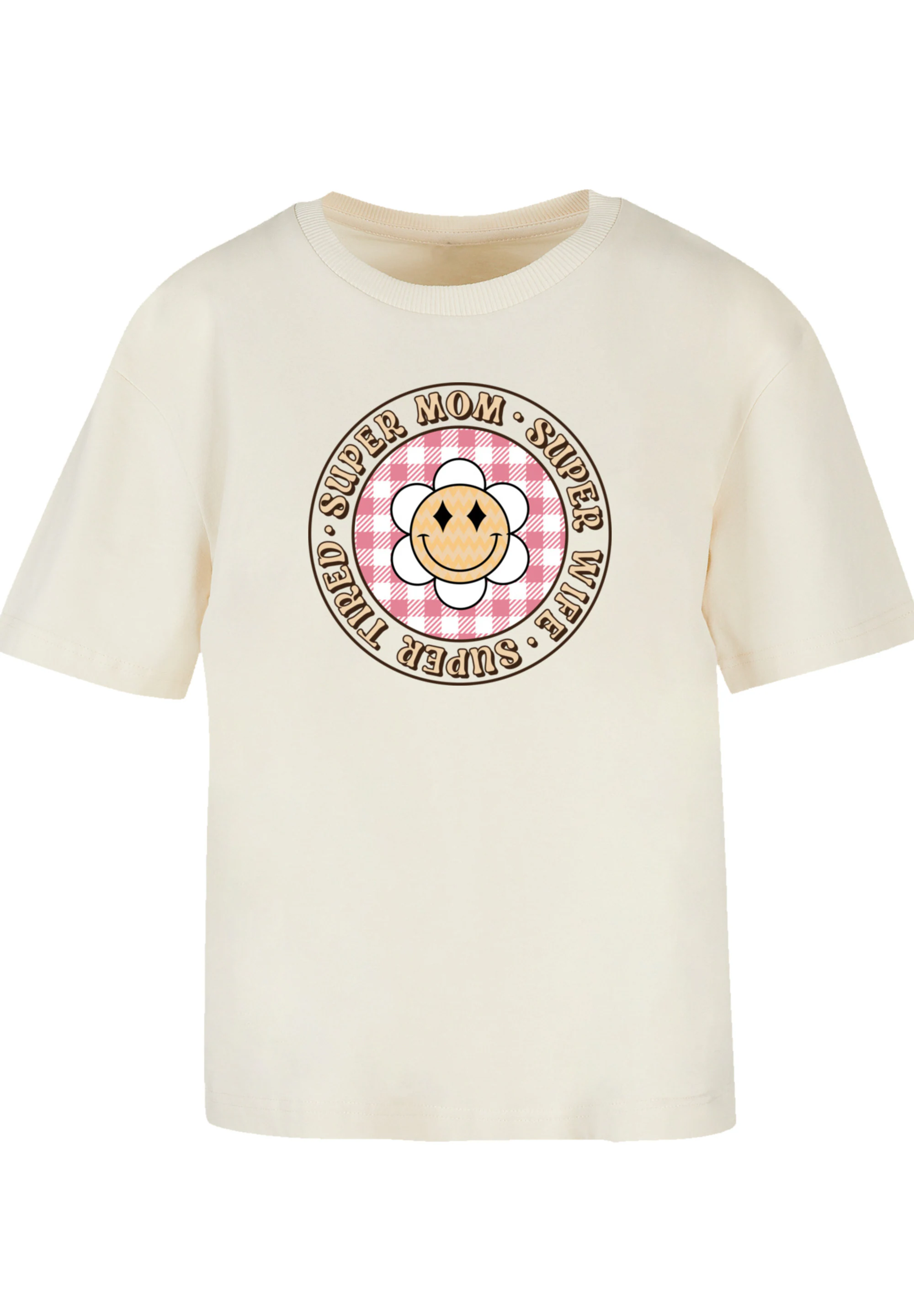 F4NT4STIC T-Shirt "Muttertag super müde Mama Retro Blumen", Premium Qualitä günstig online kaufen