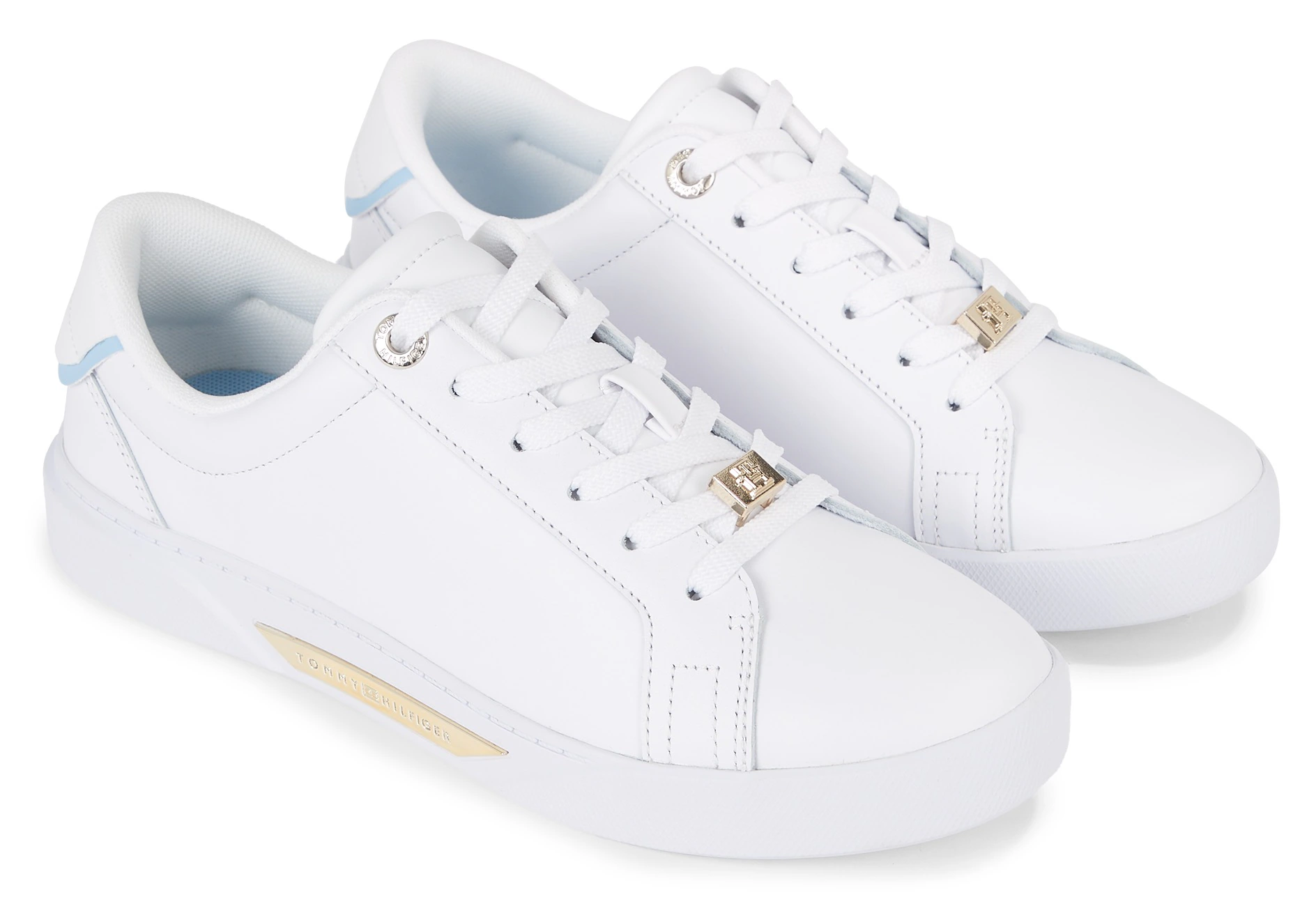 Tommy Hilfiger Plateausneaker "GOLDEN HW COURT SNEAKER", goldfarbenem Detai günstig online kaufen