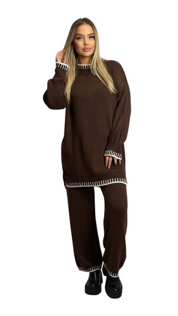 Mississhop Strickhose Strickanzug Strickset 2-teilig Hose Pullover M.382 (2 günstig online kaufen